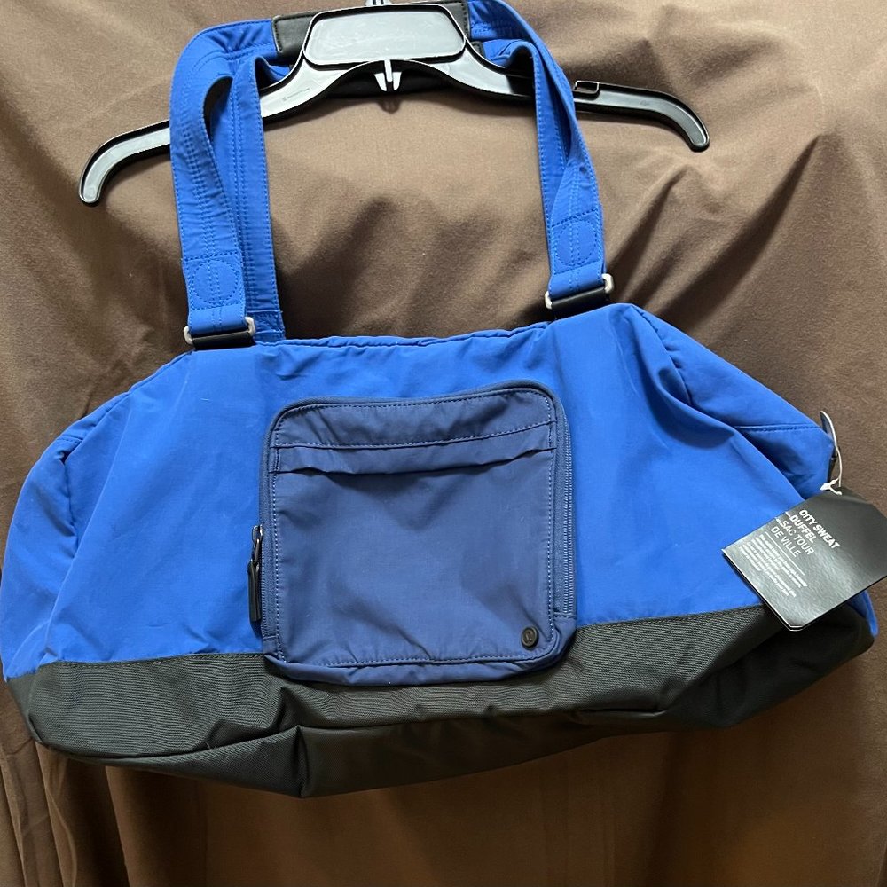 Lululemon City Sweat Duffel, Blue, NWT